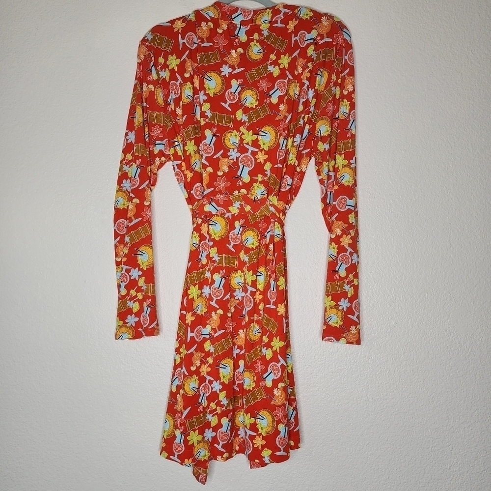 Me Undies Orange Tiki Robe M/L - Picture 3 of 4